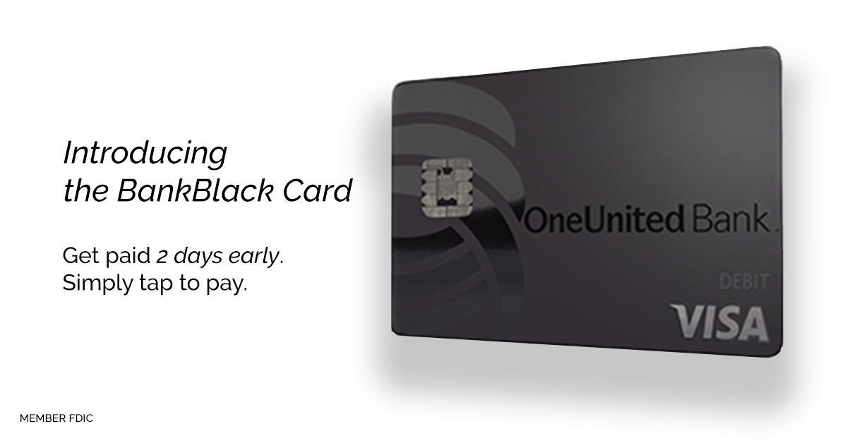 Get the BankBlack® Card - OneUnited Bank